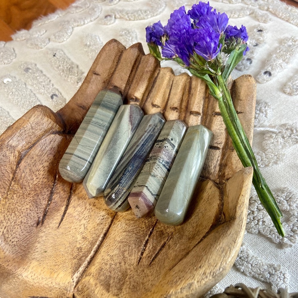 2 1/2" Picasso Jasper Double Terminated Points